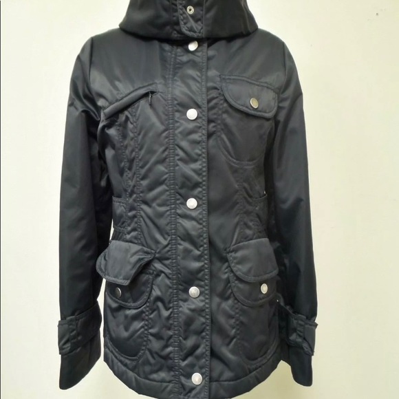 Laurel black puff long sleeves jacket size S